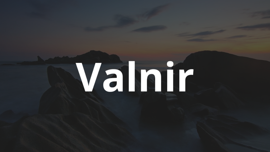 Significado do nome Valnir