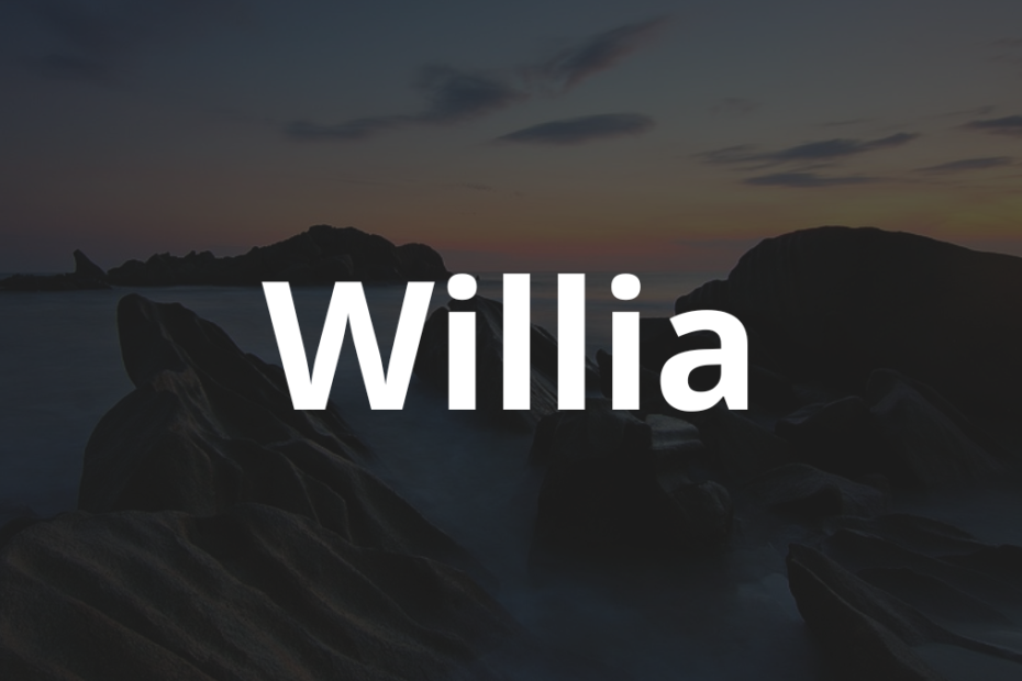 Significado do nome Willia: História e origem! 3 Significado do nome Willia