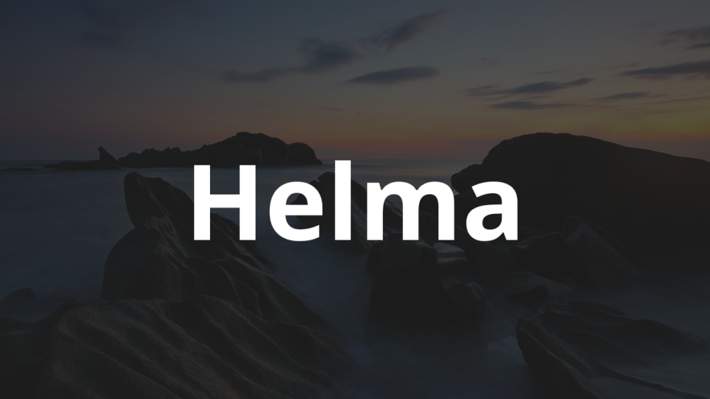 Significado do nome Helma