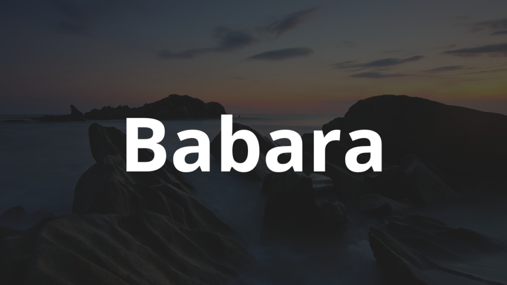 Significado do nome Babara