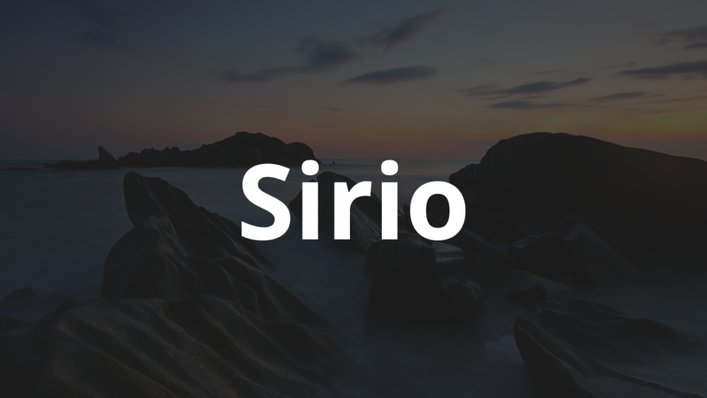 Significado do nome Sirio