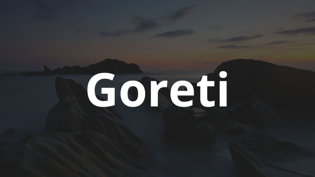 Significado do nome Goreti