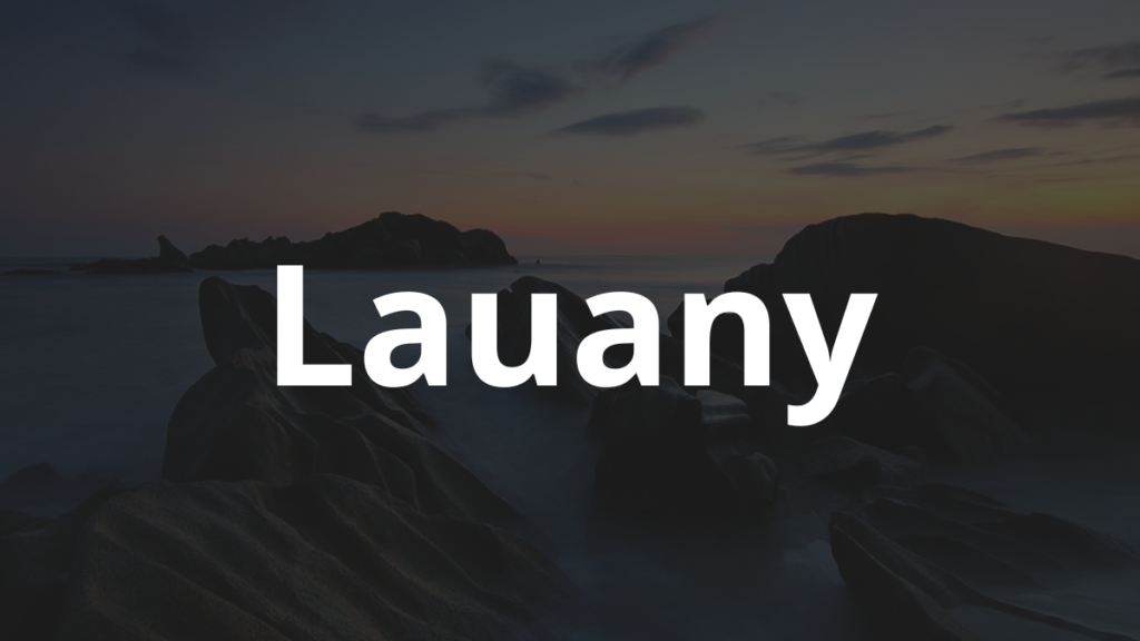 Significado do nome Lauany