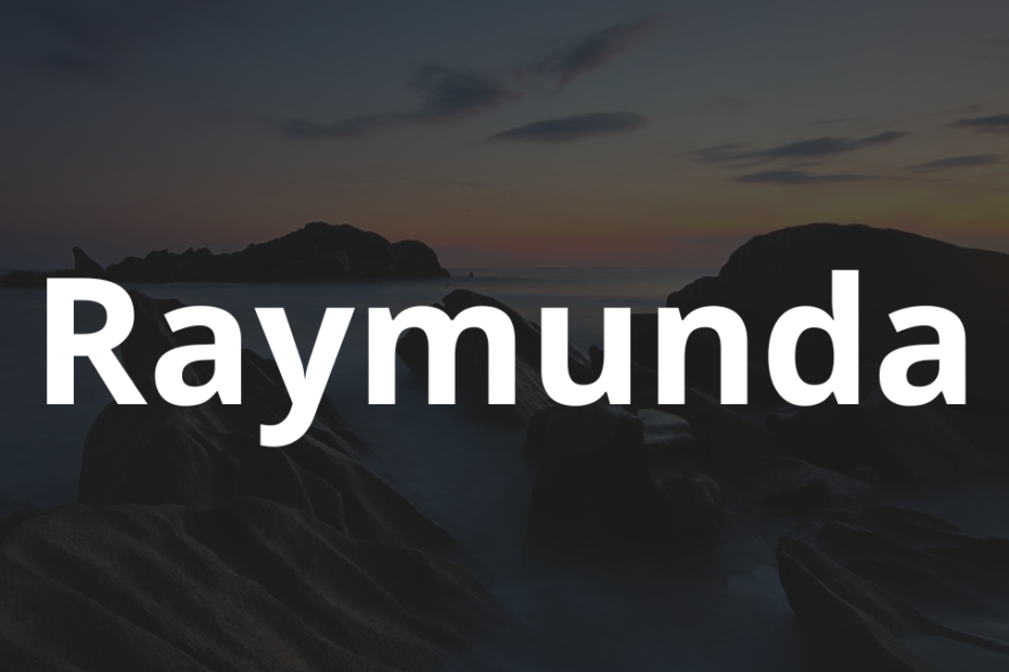 Significado do nome Raymunda