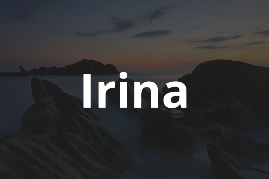 Significado do nome Irina