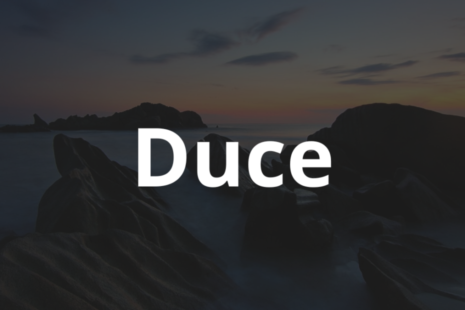 Significado do nome Duce: História e origem! 10 Significado do nome Duce