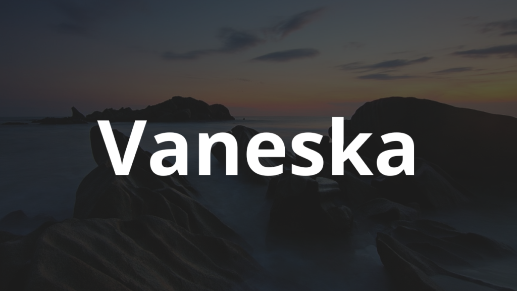 Significado do nome Vaneska: História e origem! 1 Significado do nome Vaneska