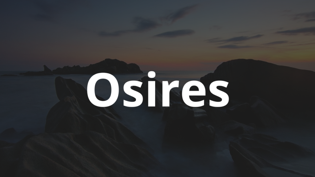 Significado do nome Osires