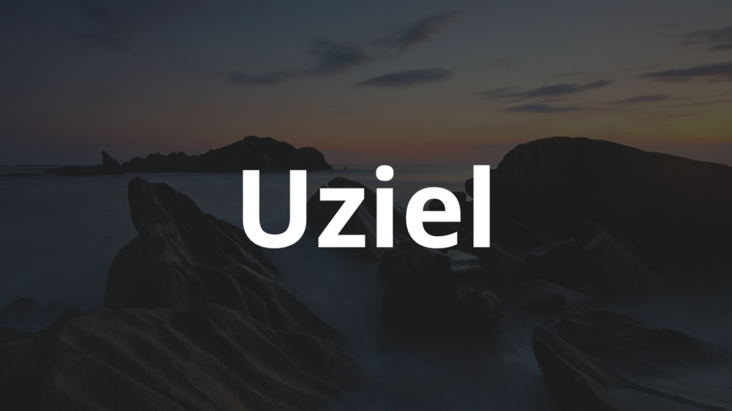 Significado do nome Uziel: História e origem! 1 Significado do nome Uziel