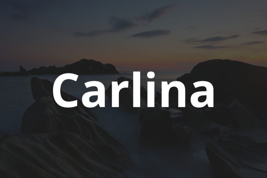 Significado do nome Carlina