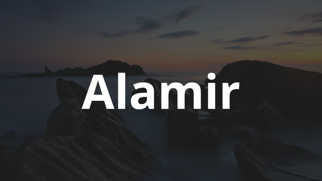 Significado do nome Alamir