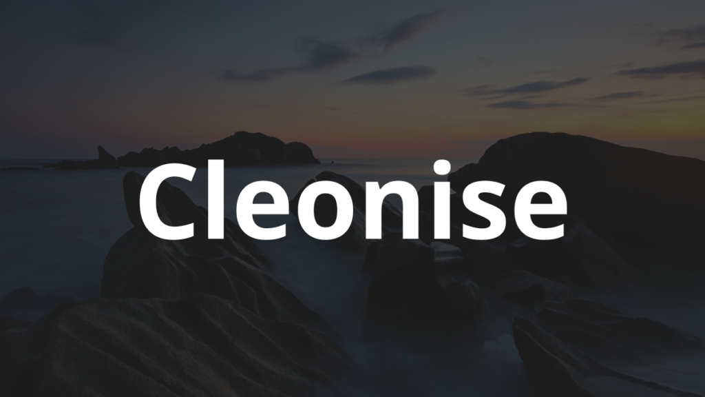 Significado do nome Cleonise
