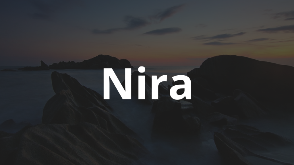 Significado do nome Nira