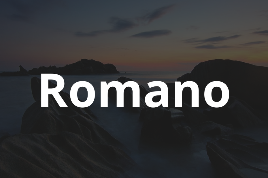 Significado do nome Romano: História e origem! 9 Significado do nome Romano