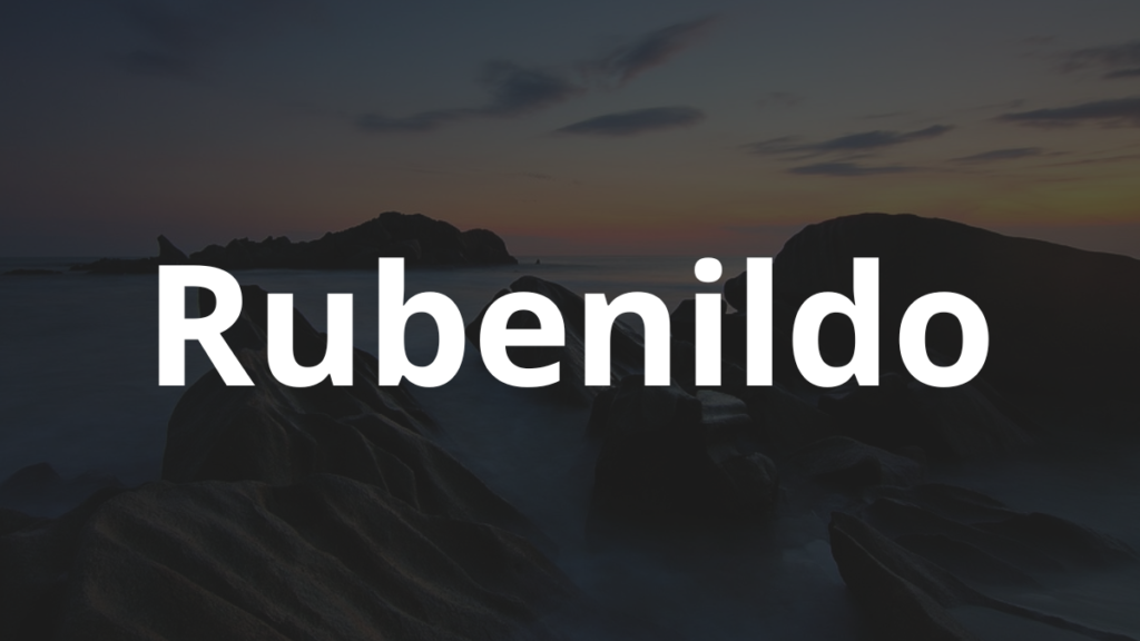 Significado do nome Rubenildo
