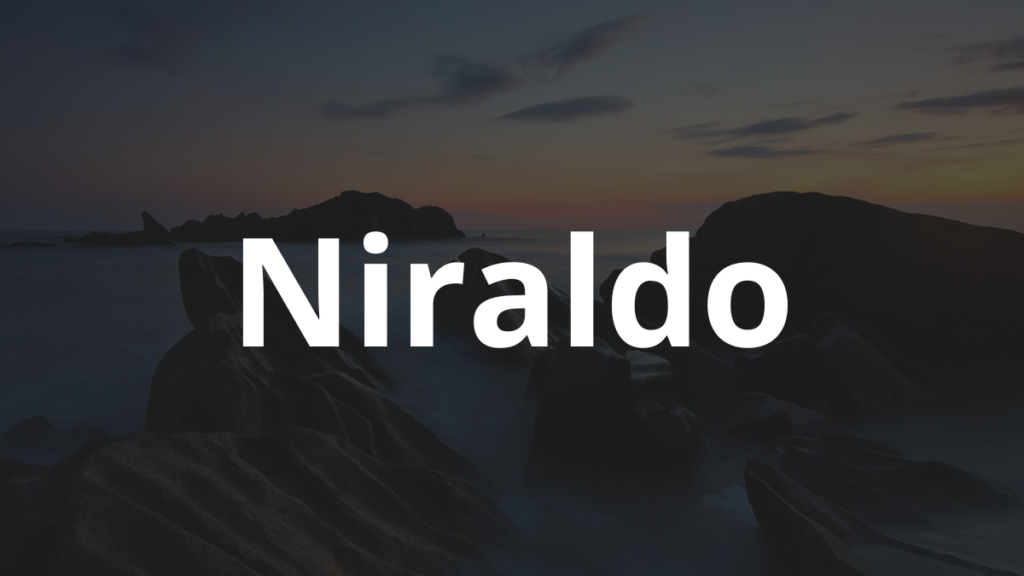 Significado do nome Niraldo
