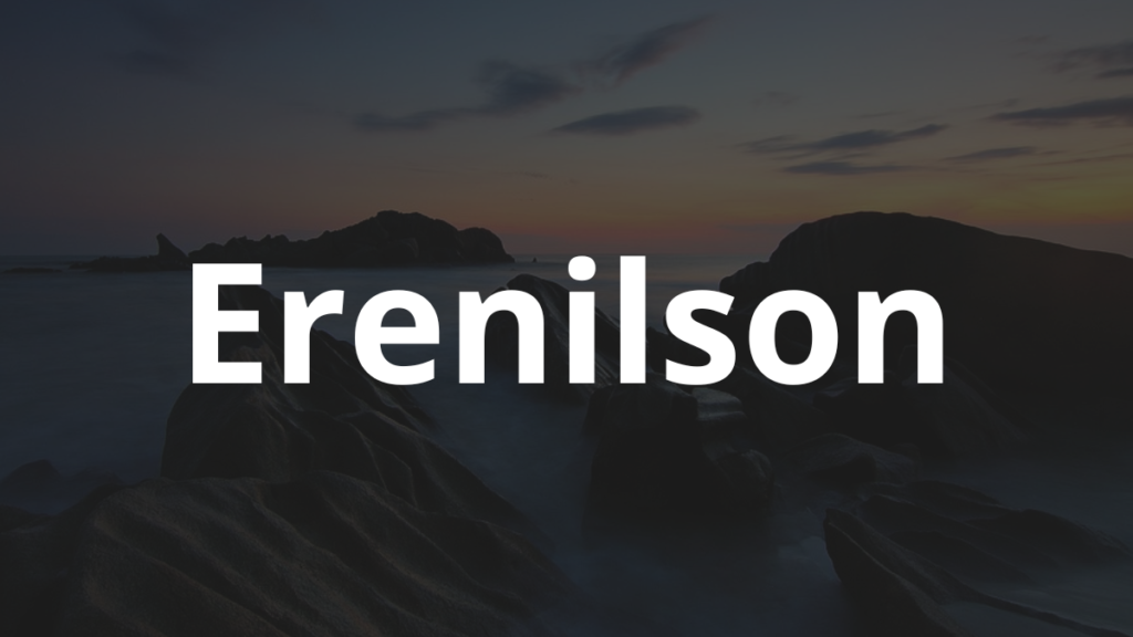Significado do nome Erenilson