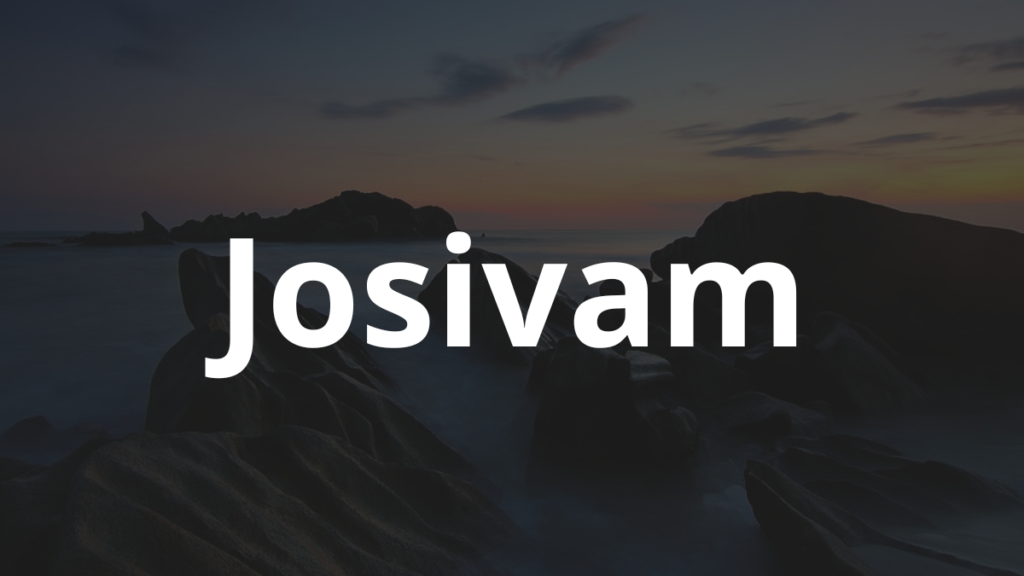 Significado do nome Josivam