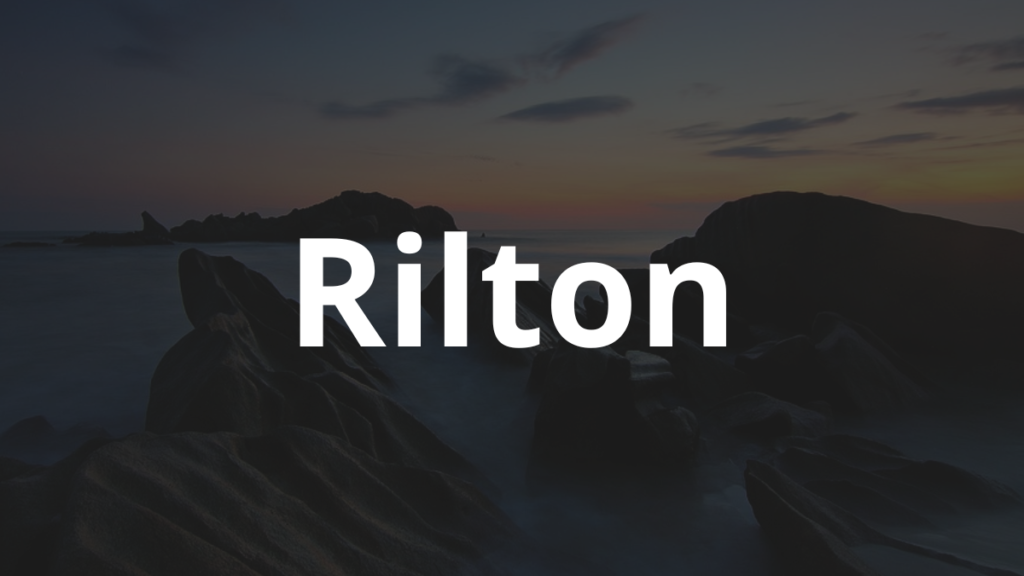Significado do nome Rilton
