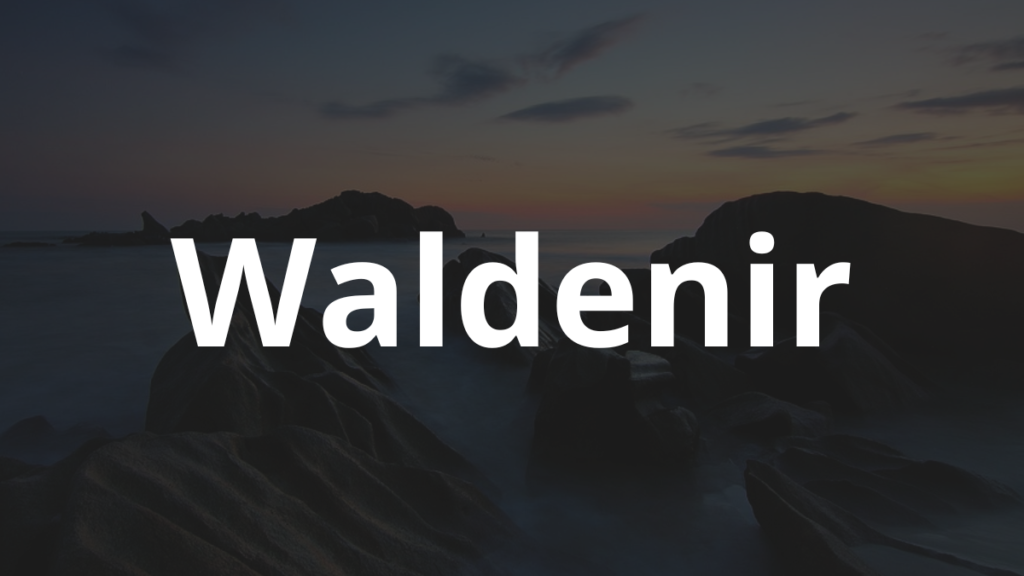Significado do nome Waldenir