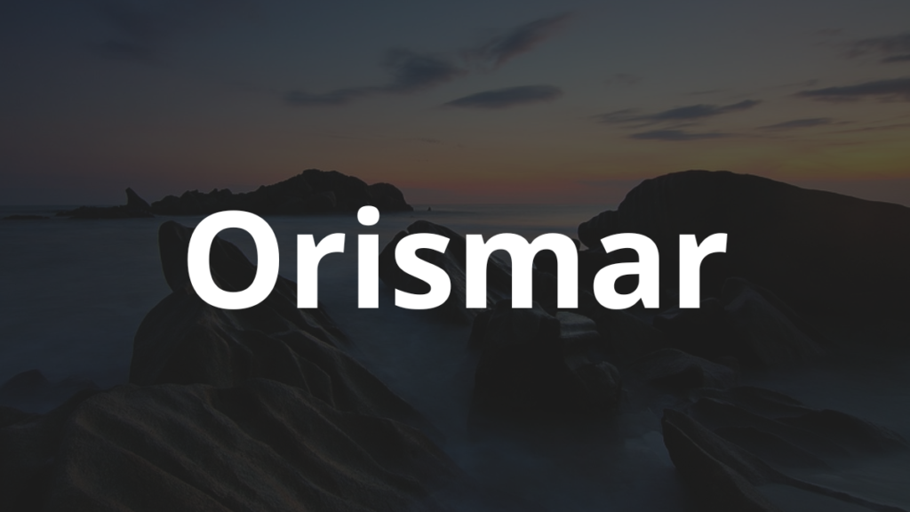 Significado do nome Orismar