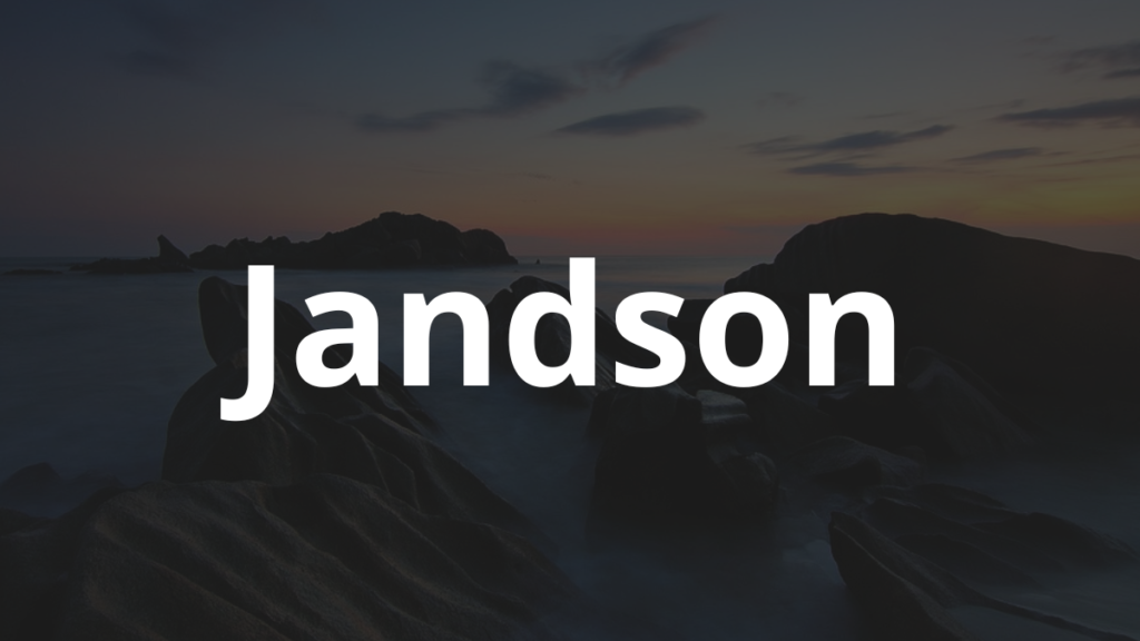 Significado do nome Jandson