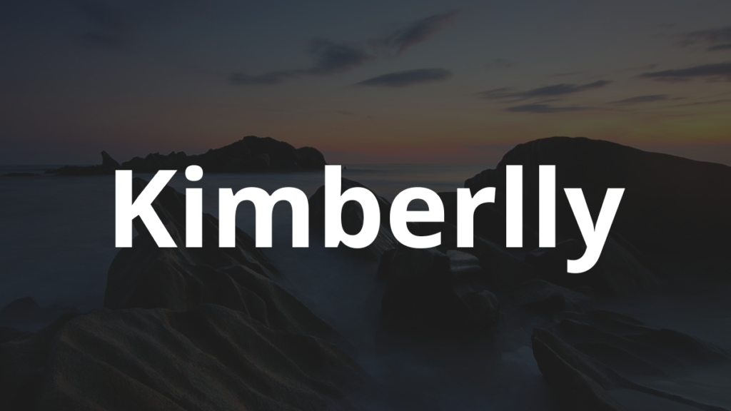 Significado do nome Kimberlly