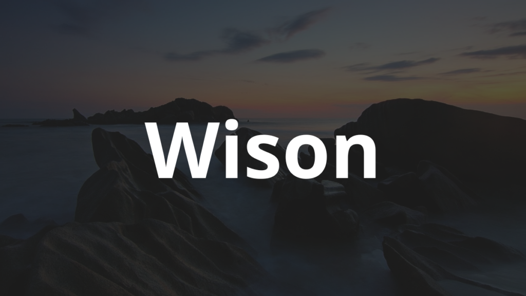 Significado do nome Wison
