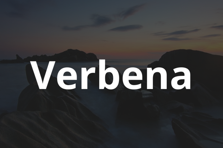 Significado do nome Verbena