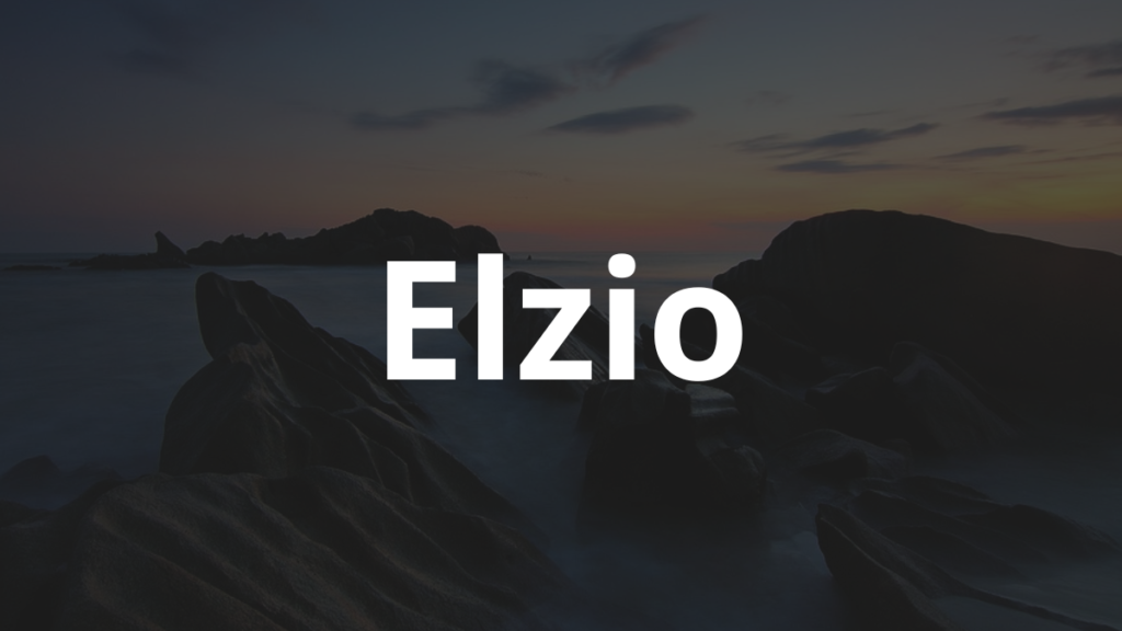 Significado do nome Elzio: História e origem! 1 Significado do nome Elzio