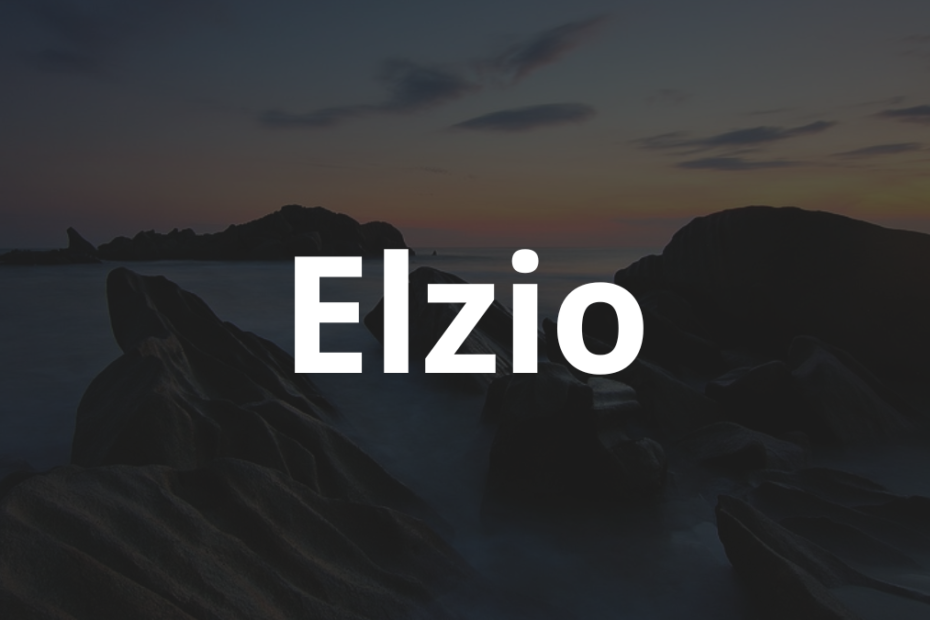 Significado do nome Elzio