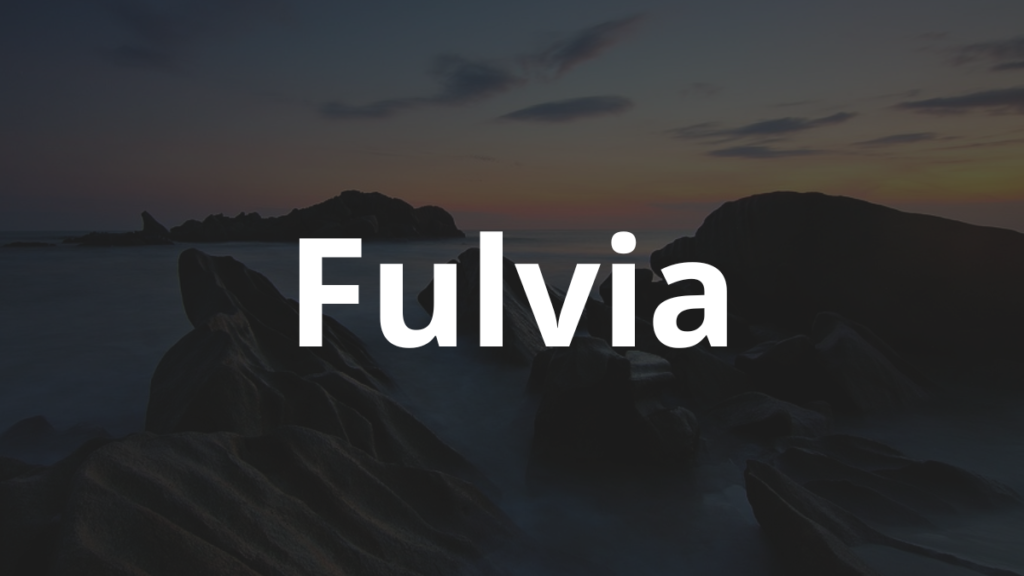 Significado do nome Fulvia