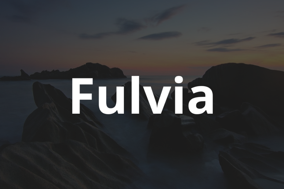 Significado do nome Fulvia