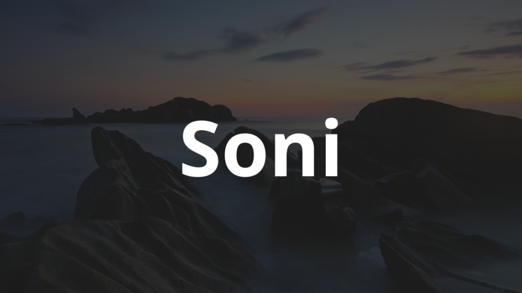 Significado do nome Soni: História e origem! 1 Significado do nome Soni