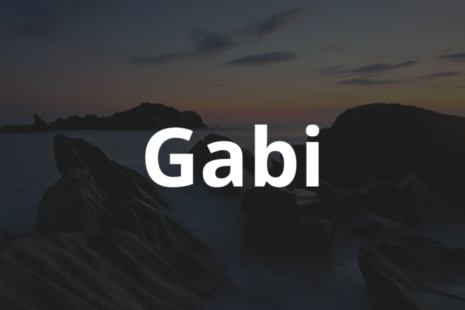 Significado do nome Gabi