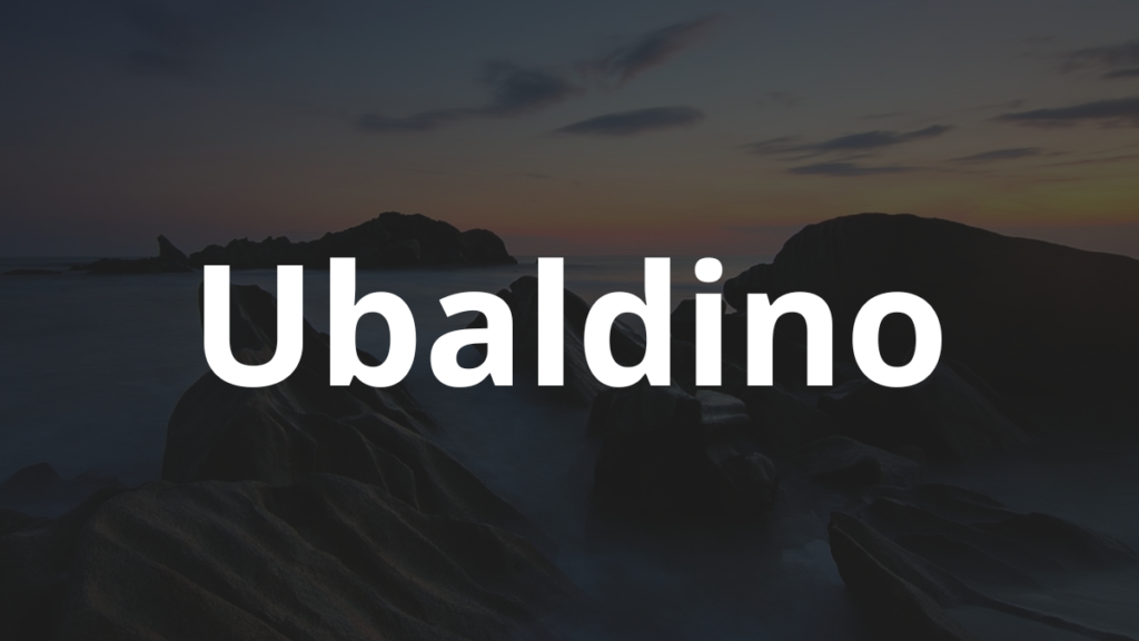Significado do nome Ubaldino