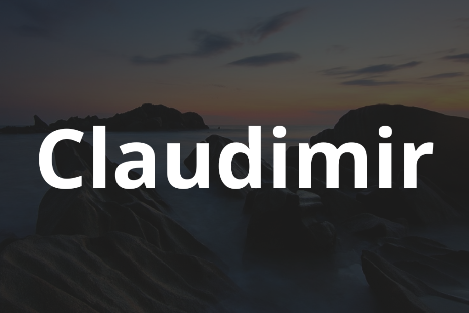 Significado do nome Claudimir: História e origem! 2 Significado do nome Claudimir