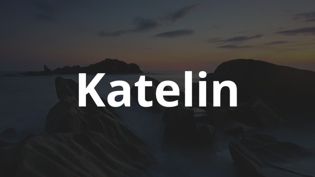 Significado do nome Katelin