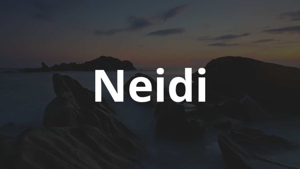 Significado do nome Neidi