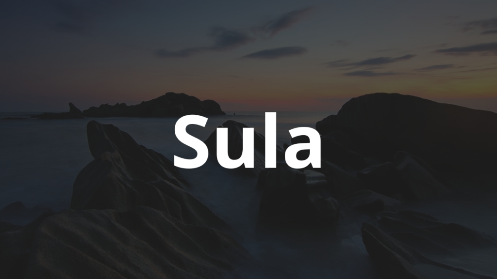 Significado do nome Sula