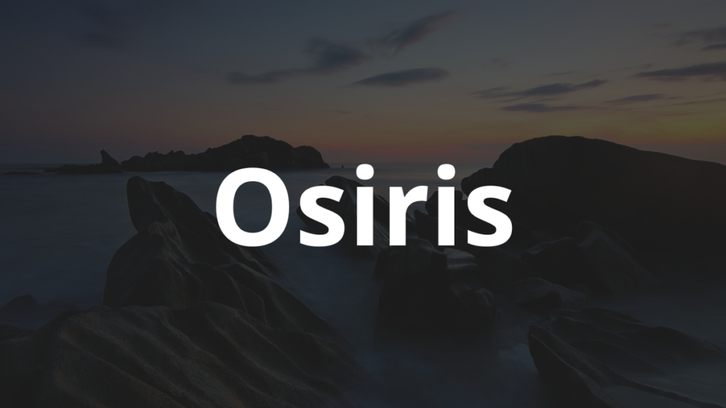 Significado do nome Osiris