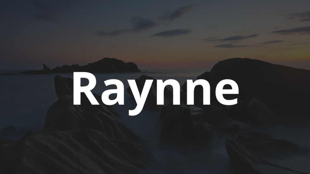 Significado do nome Raynne