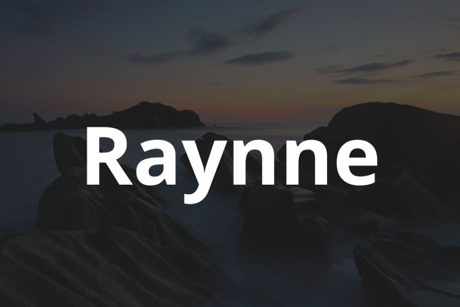 Significado do nome Raynne
