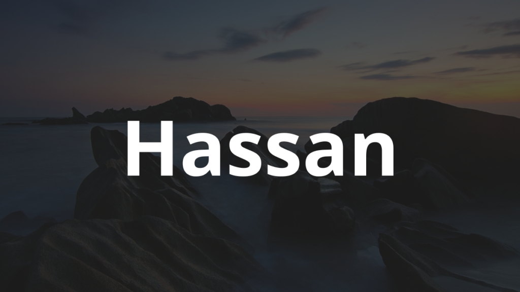 Significado do nome Hassan