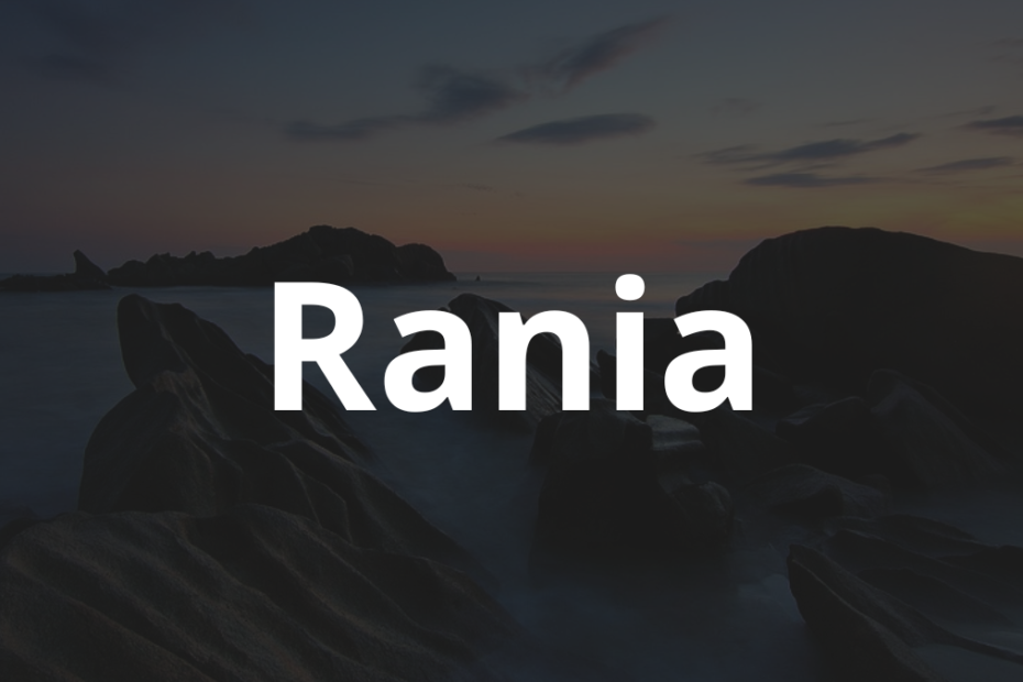 Significado do nome Rania: História e origem! 10 Significado do nome Rania