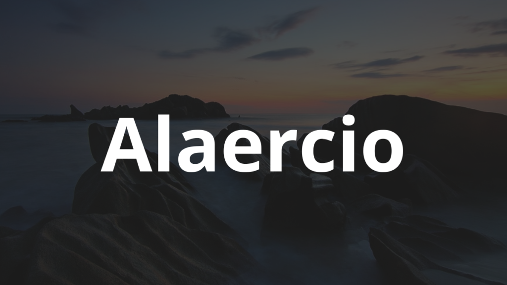 Significado do nome Alaercio