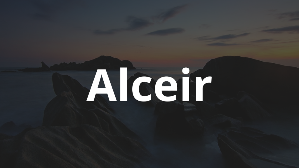 Significado do nome Alceir