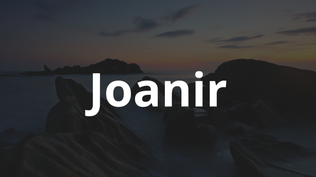 Significado do nome Joanir