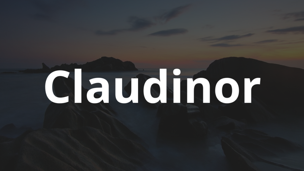 Significado do nome Claudinor