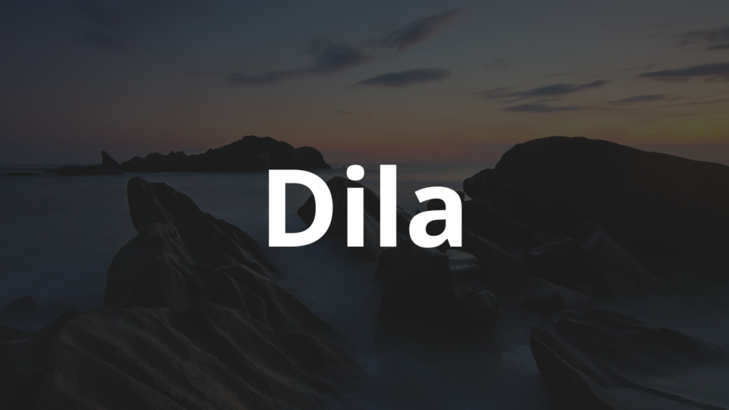 Significado do nome Dila